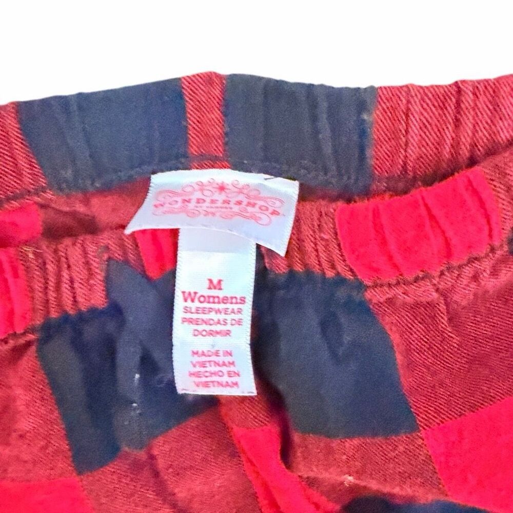 Target Red and Black Checked Flannel PJ Set- Size M - Picture 4 of 5